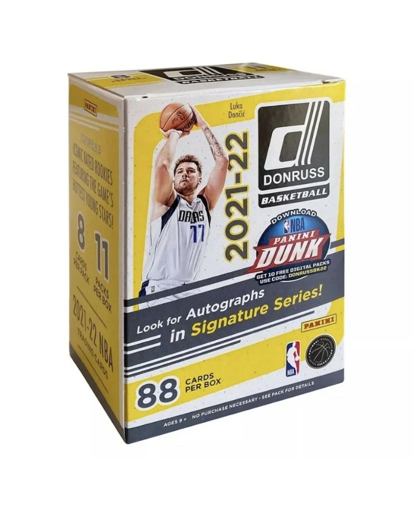 2021-2022 Panini Donruss NBA Basketball Blaster Box 88 Cards 11 Packs