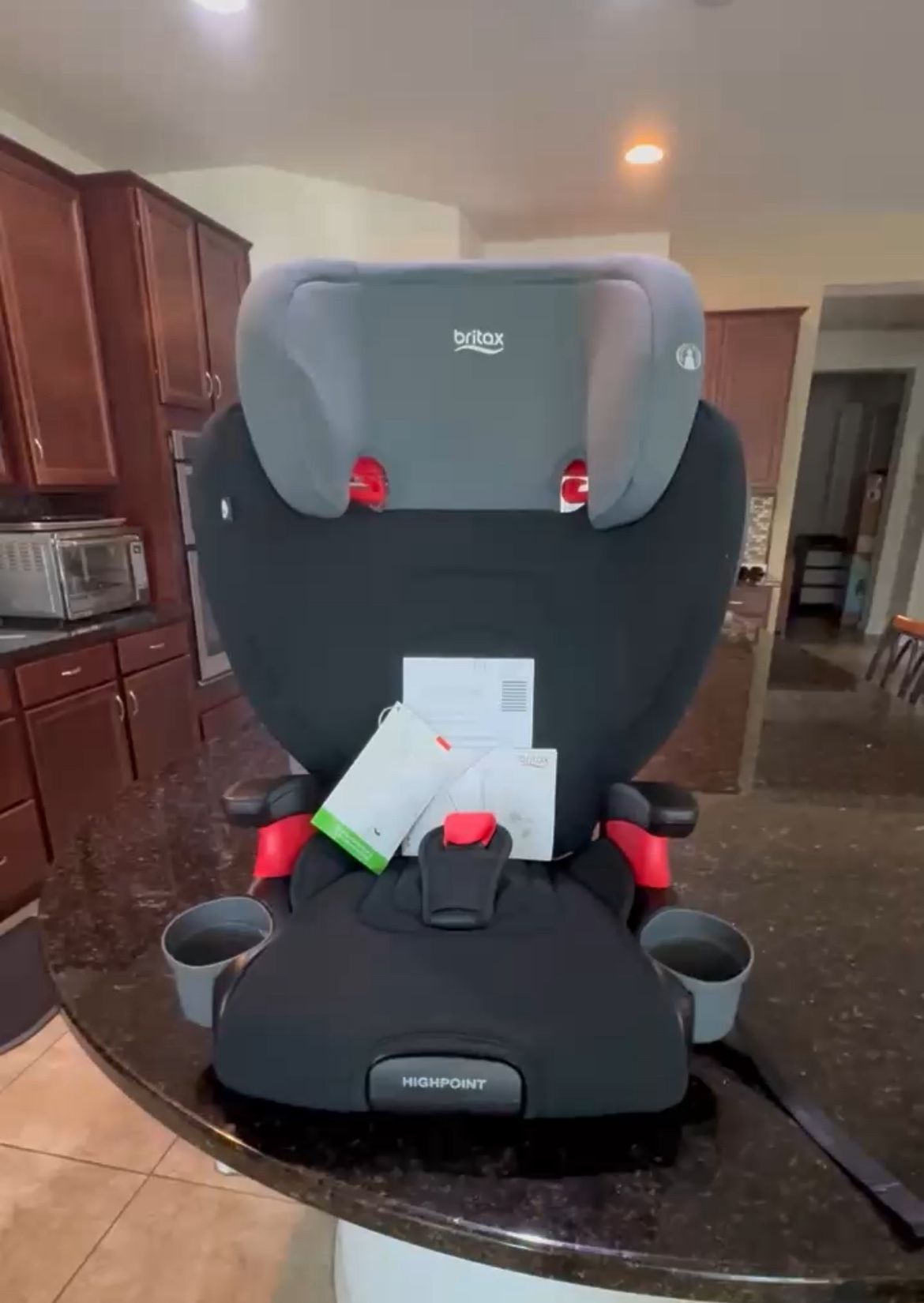 ONLY $85: Britax Highpoint Backless Belt-Positioning Booster Seat, SafeWash Black