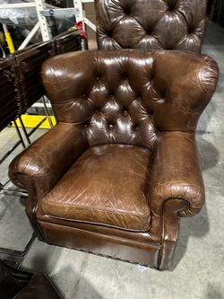 Brown Leather Armchair great condition- 60$