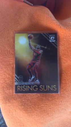 2023 Panini Donruss Optic Donovan Mitchell Rising Suns HOLO PRIZM #12 - Cavs