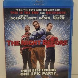 $5 BLU RAY MOVIE. THE NIGHT BEFORE. BLU RAY ONLY. NO DIGITAL. $5 OR TRADE FOR A MOVIE TITLE I DO NOT ALREADY OWN.