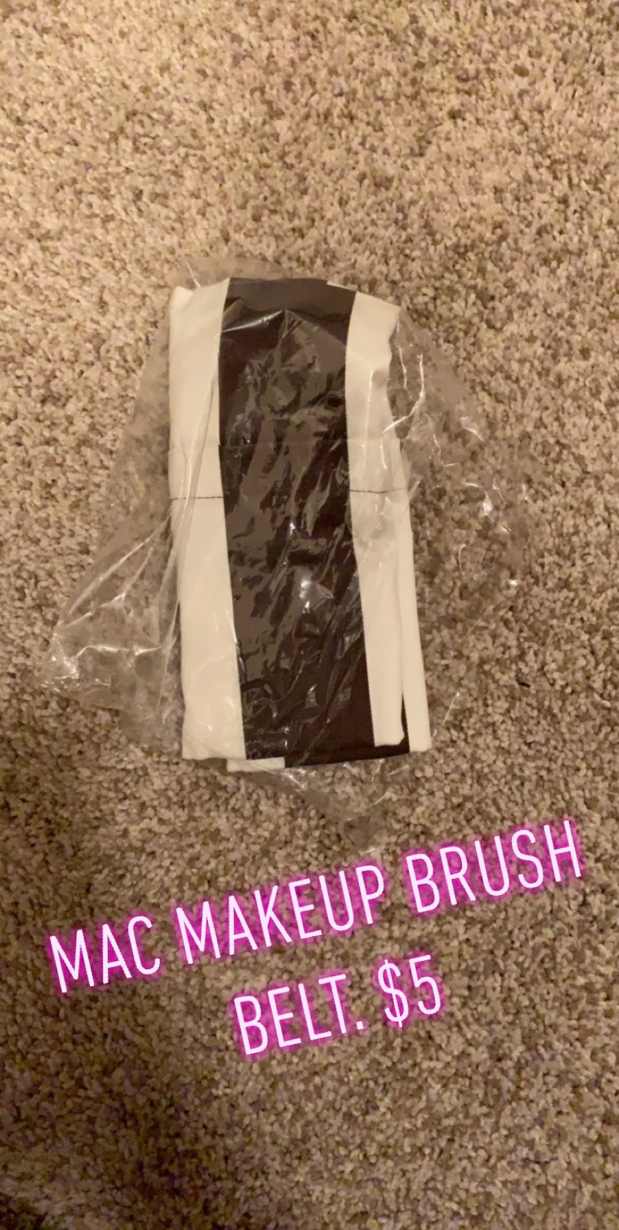 Mac makeup brush belt