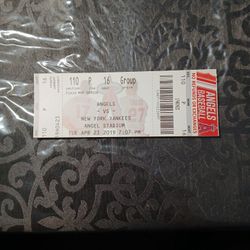 Baseball Ticket 
