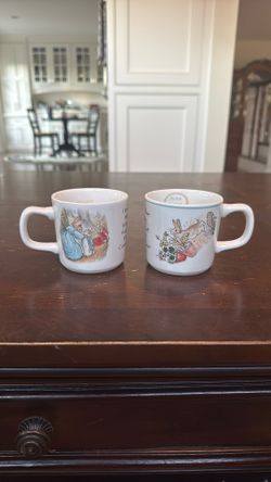 2 Wedgwood Peter Rabbit Children’s Mugs