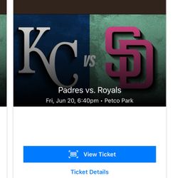 Padres vs Royals