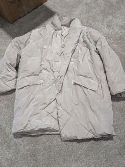 Long Free People Puffer Coat "Puffa" - Women's Small
