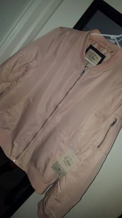 Baby pink cico bomber jacket