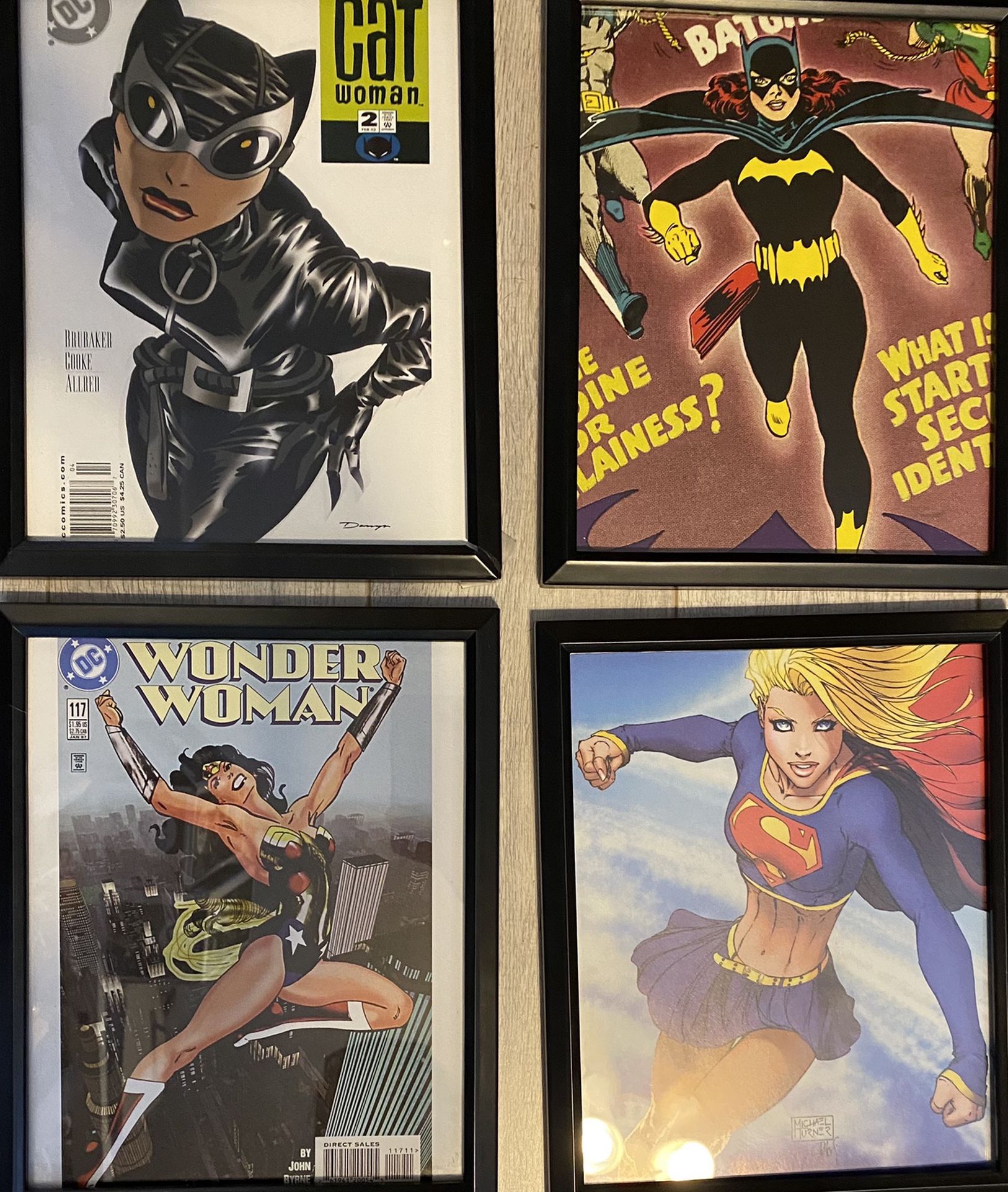 DC Girls Comic Framed Pictures