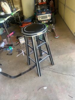 Painted stool