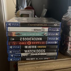 Barely Used PS4 Games 