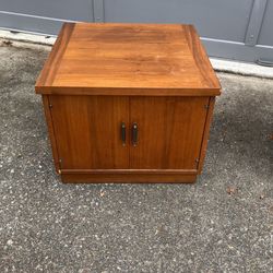 Storage Cube End Table Mid Century Modern