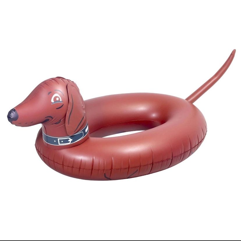 GoFloats Wiener Dog Party Tube Inflatable Raft Float in Style Adults Kids New