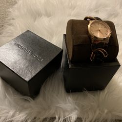 Rose Gold Michael Kors Watch & Bracelet