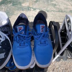 Used Blue Fila Shoes 