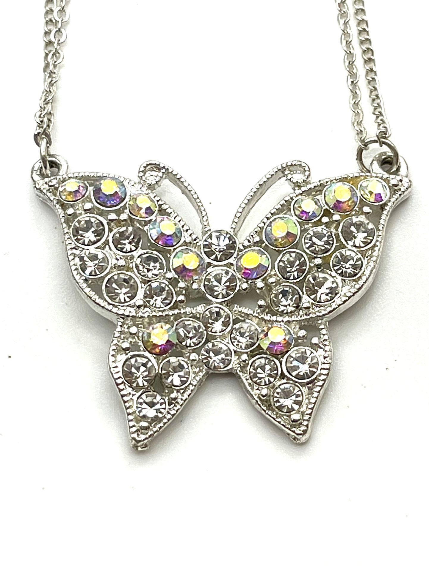 Crystal Butterfly Necklace