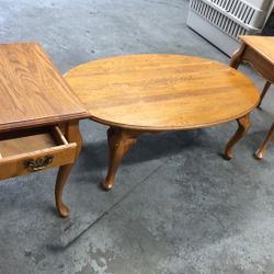 Awkward three piece set tables