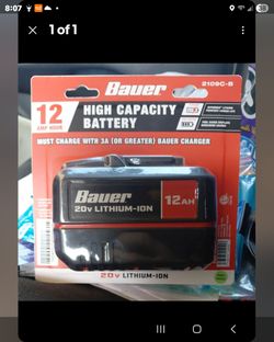 Bauer 12ah  Battery! New