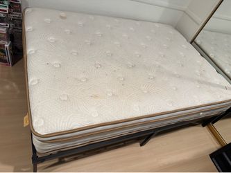 full size bed frame and mattress
