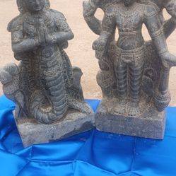 Black Granite Hindu Statues 