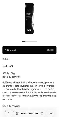 Maurten Hydrogel