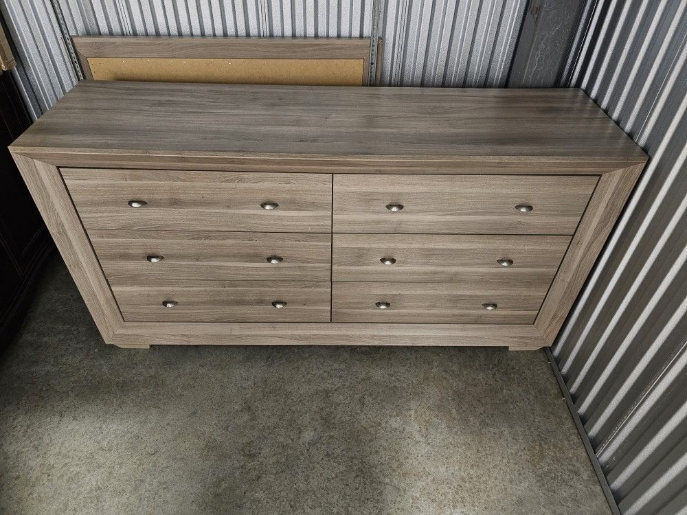 Dresser with Mirror and Book Shelf