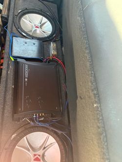 Kicker Car Audio Subwoofers and Amplifier Setup