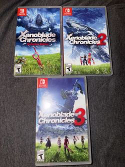Xenoblade Chronicles Trilogy 1, 2, 3 - Nintendo Switch Bundle USA Version