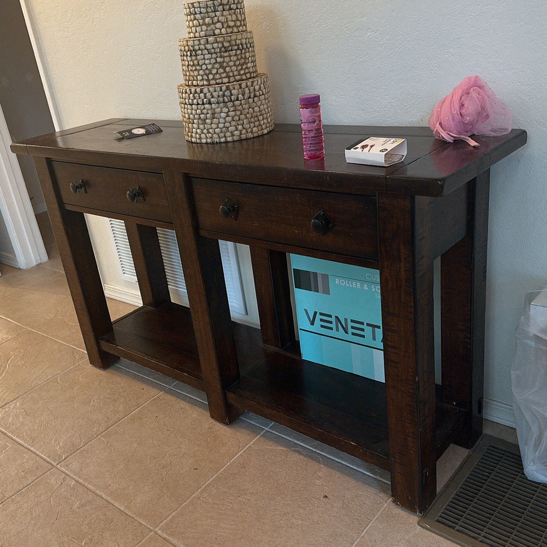 Pottery barn Benchwright Console Table