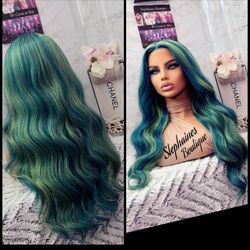 Human Hair Blended Lace Front Wig 