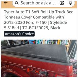 Vinyl tonneau cover for 2015-2020 F150 5'5" bed