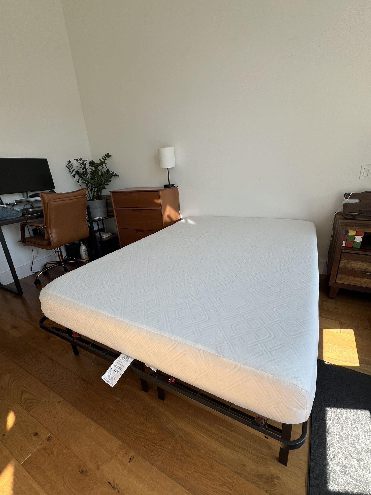 Full Size Memory Foam Bed with Foldable Frame