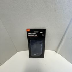 Nike Swim Performance Nike Solid Silicone Cap Training Swimming - Navy Blue New