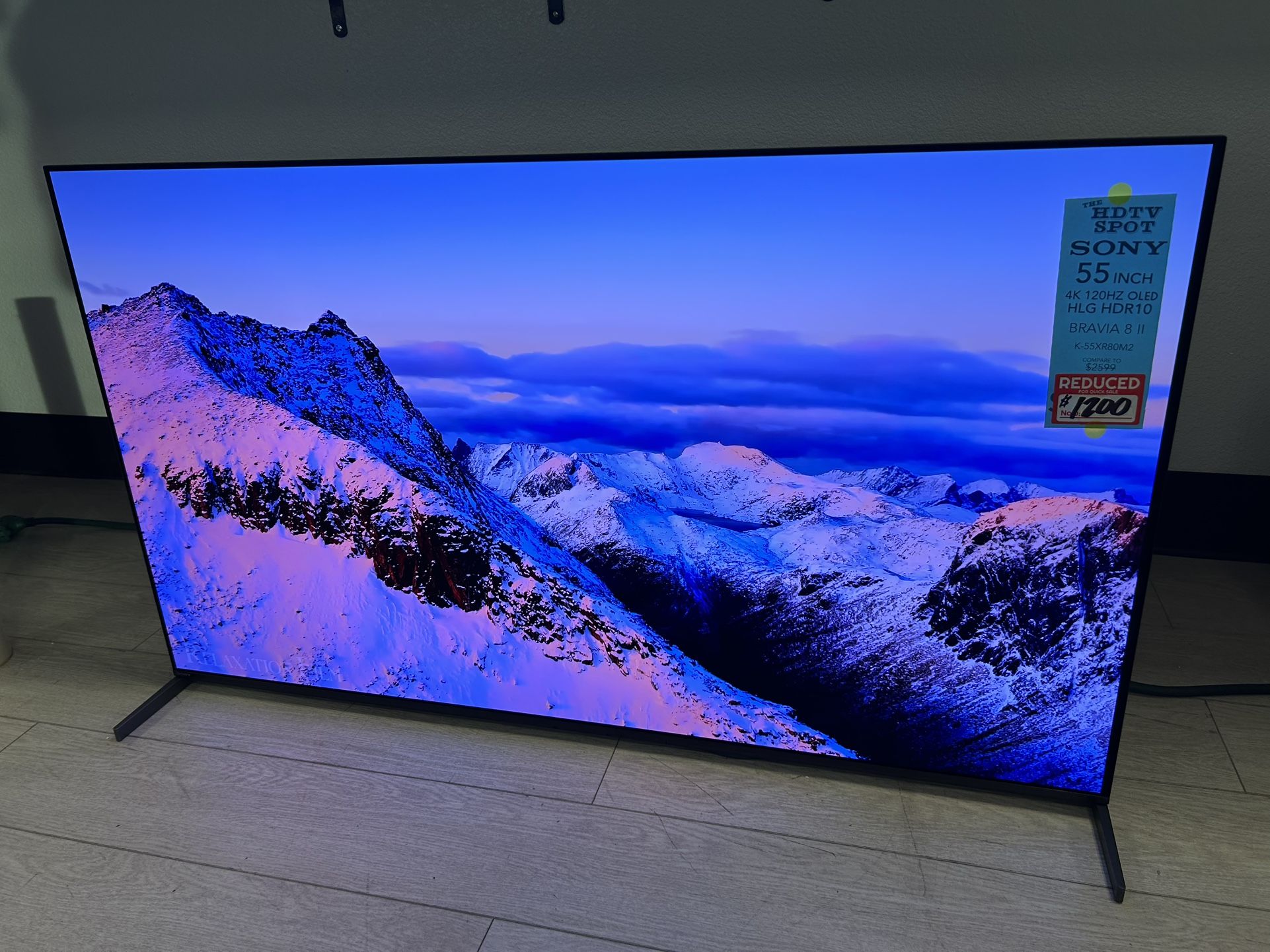 Sony 55” class BRAVIA 8 II QD-OLED 4K HDR Smart Google TV K-55XR80M2, 2025