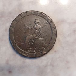 1797 British Antique Cartwheel Penny