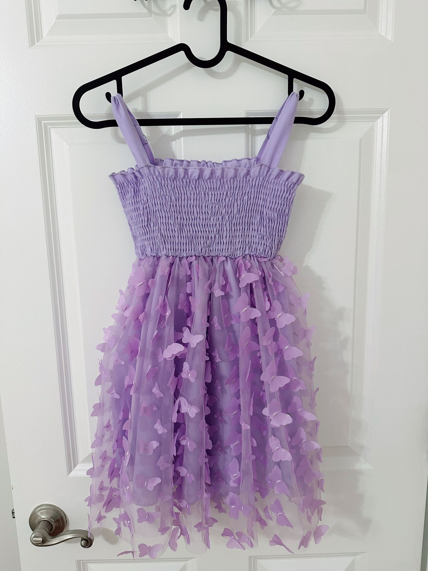 SHEIN Whimsical Purple Butterfly Dress – Size 130 (6-7Y)