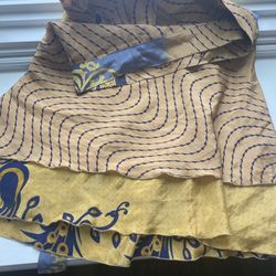 Sari Silk Wrap Skirt 