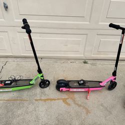 (2) E90 razor electric scooter