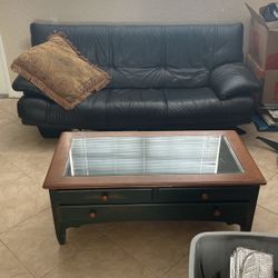 Black Leather Couches 