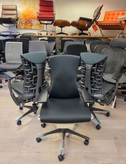 BRAND NEW HERMAN MILLER EMBODY CHAIR BLACK SYNC FABRIC