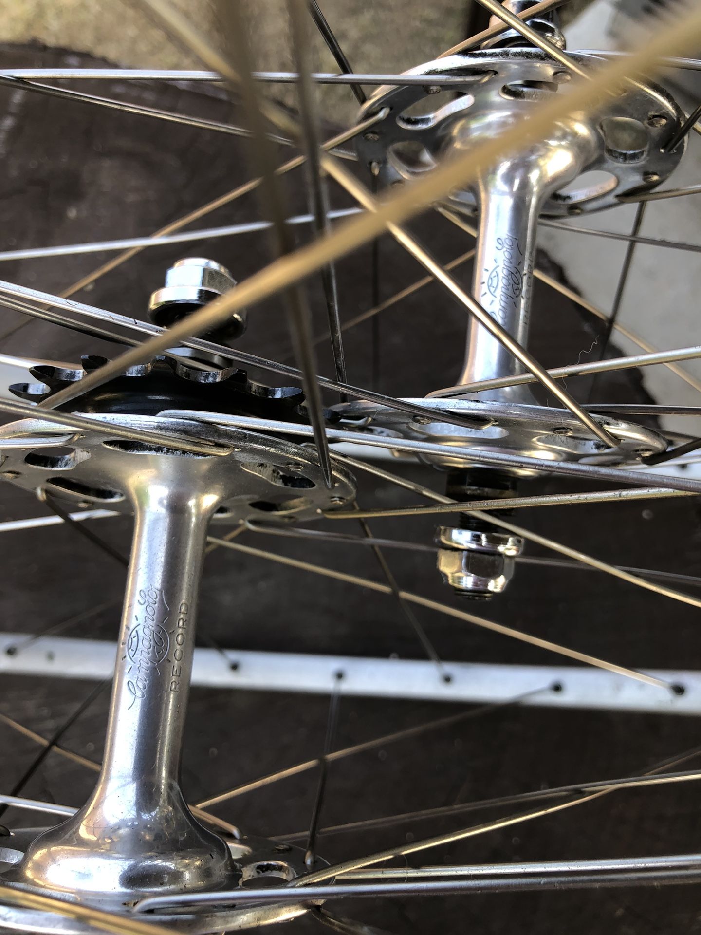 Vintage CAMPAGNOLO Récord Pista Track Wheel Set