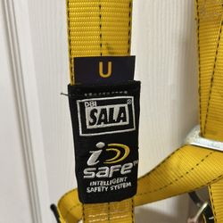 3M DBI SALA Model 1104730 Black Yellow & Blue Body Harness iSafe 130-310 Lb.