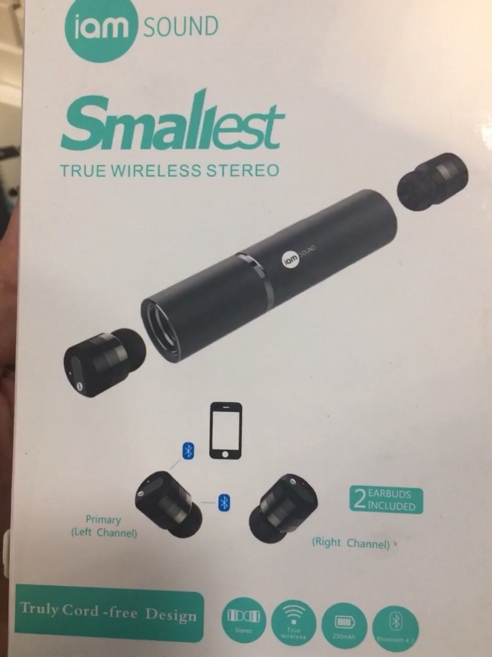 iam Smallest True Wireless Stereo Earbuds 