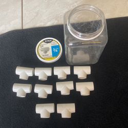 TEE    PVC  3/4     10 Pieces  Brand NEW 