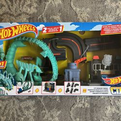 Hot Wheels City Dragon Escape Set - Teal and Black