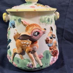 Vintage Disney Bambi Flower Thumper Cookie Jar