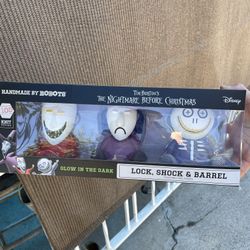 Handmade by Robots Nightmare Before Christmas 3 Pack Lock, Shock & Barrel