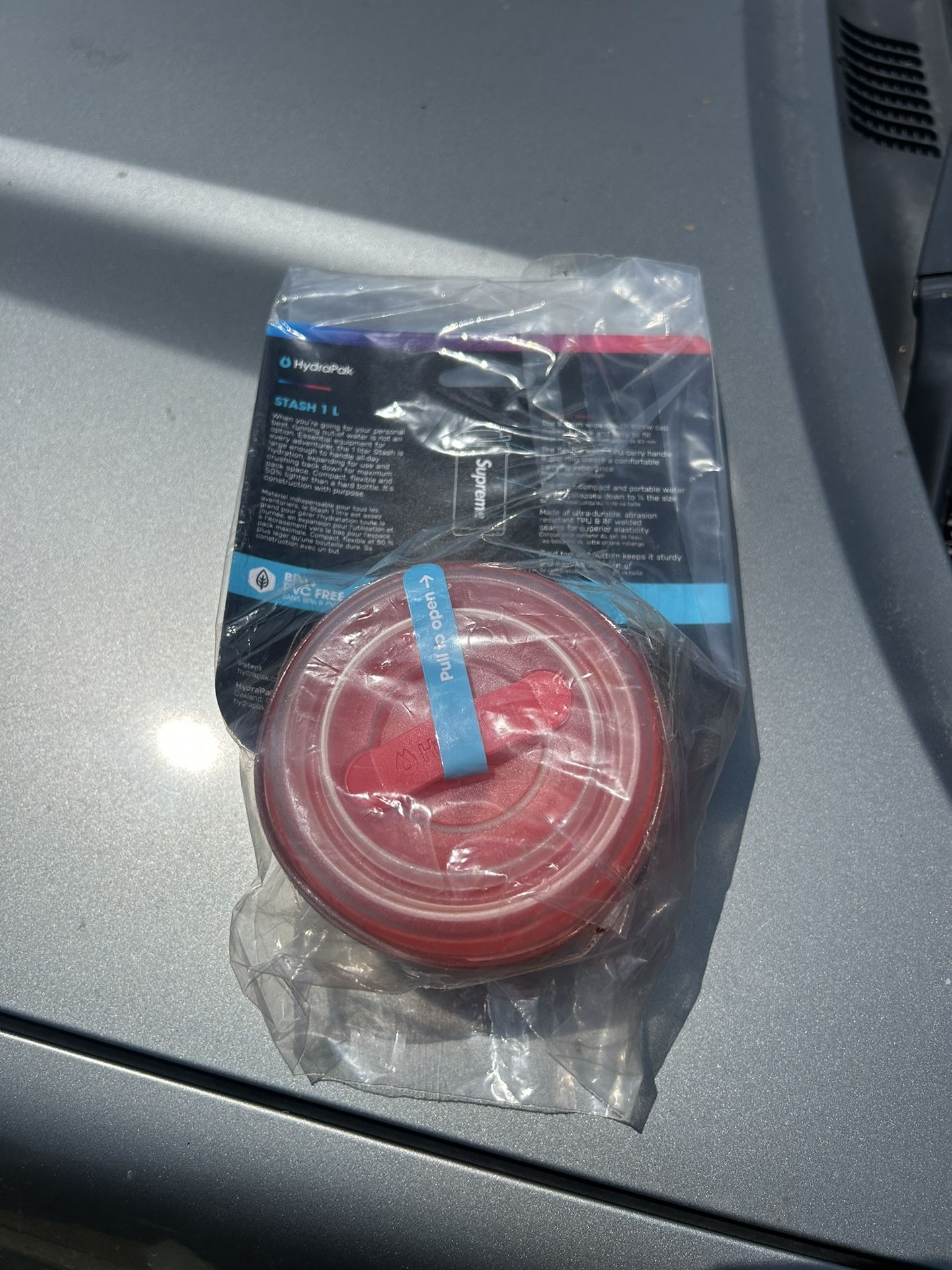Supreme®/HydraPak Stash™ 1.0L Bottle $40