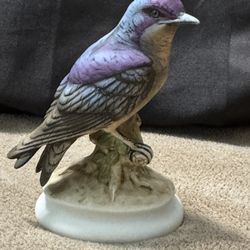 Vintage Lefton Hand Painted Purple Figurine (model KW1184)