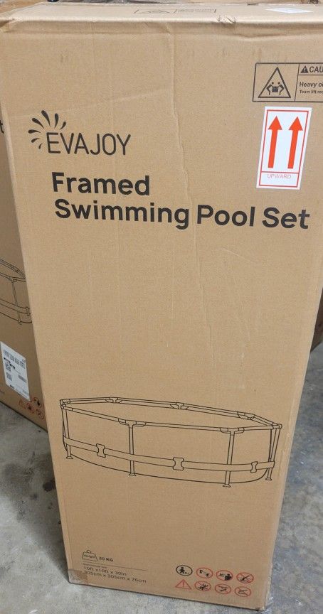 10'x30" EvaJoy Pool with Filter Pump, Brand New