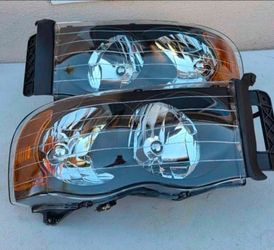 02-05 Dodge Ram Headlights Luces Micas Calaveras Faros Faroles Focos Headlamps
